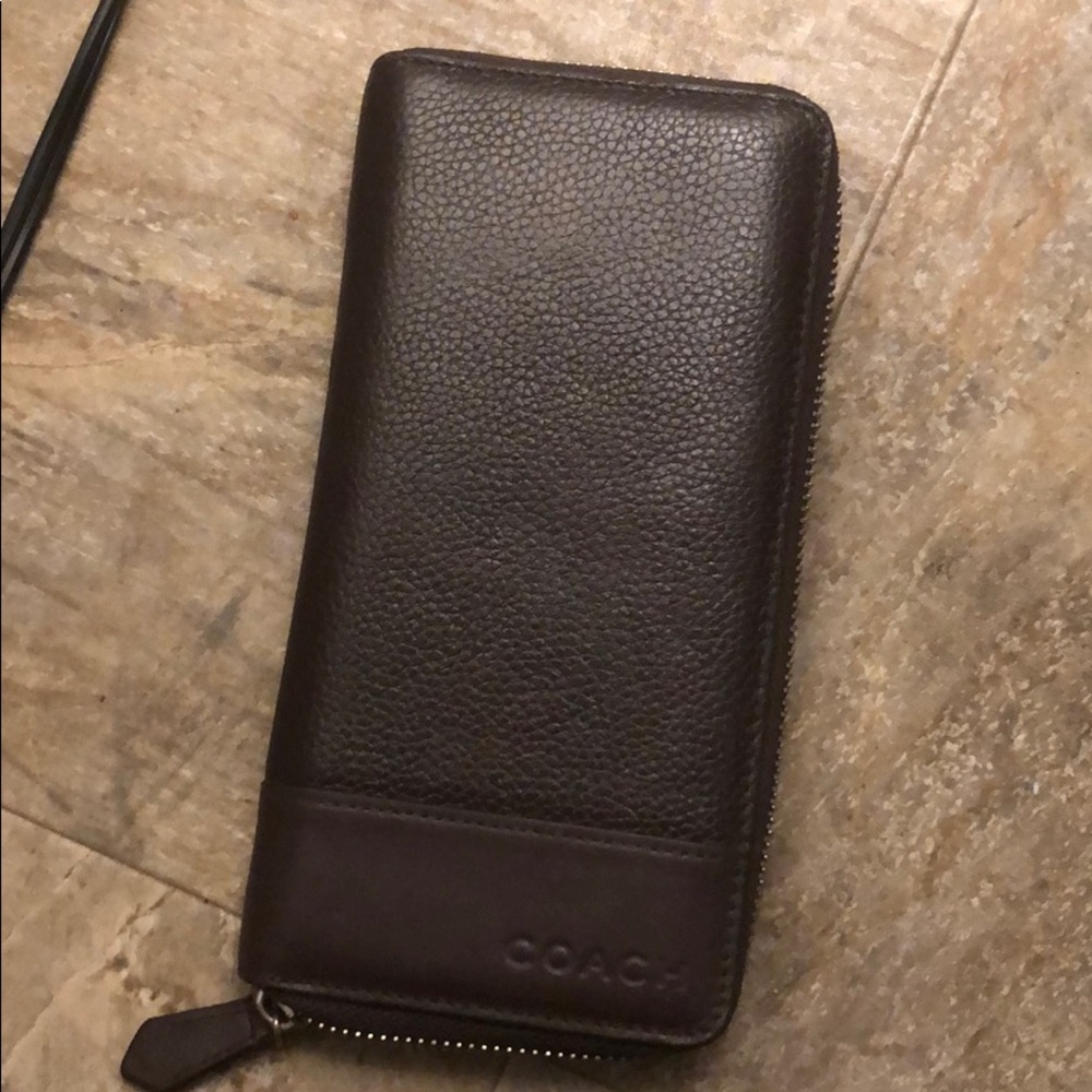 Coach zip-around wallet